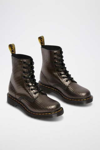 Bottines en cuir Jadon Stud Emboss - Anthracite