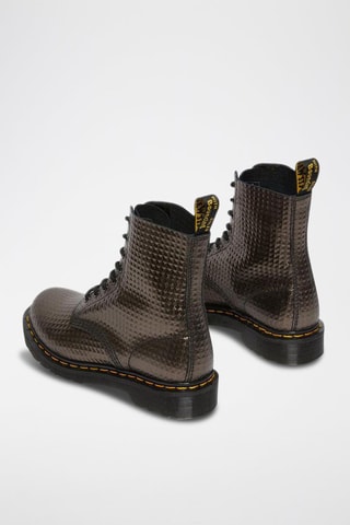 Bottines en cuir Jadon Stud Emboss - Anthracite