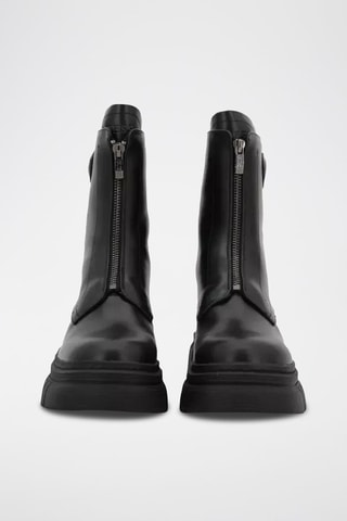 Bottines en cuir Anita - Noir