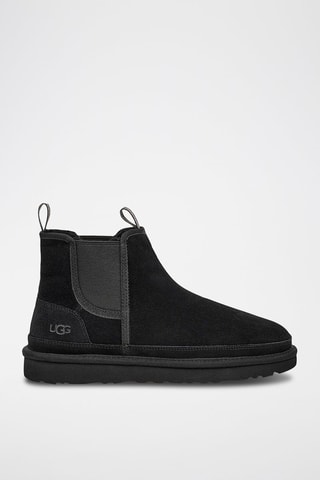 Bottines Chelsea fourrées en nubuck Neumel - Noir