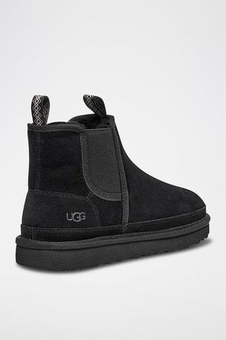 Bottines Chelsea fourrées en nubuck Neumel - Noir