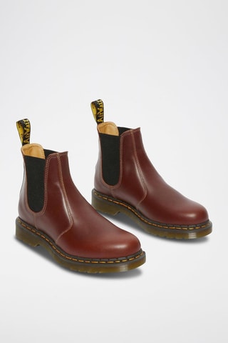 Bottines Chelsea en cuir 2976 Abruzzo Lea - Bordeaux
