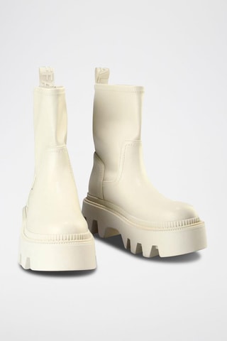 Bottines plateformes Flora Beige