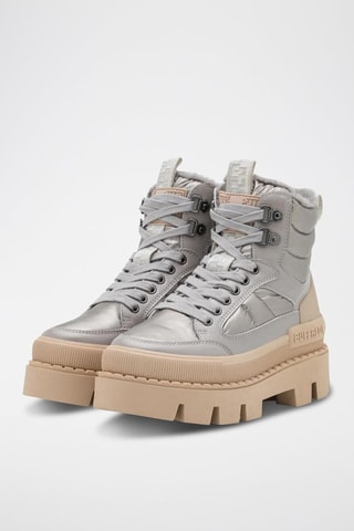 Bottines fourrées Raven Snow Laceup Mid - Argenté