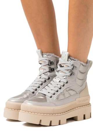Bottines fourrées Raven Snow Laceup Mid - Argenté
