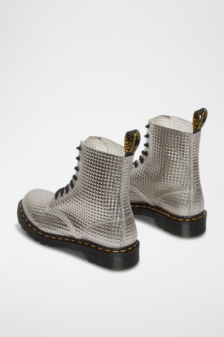 Bottines en cuir Jadon Stud Emboss - Argenté