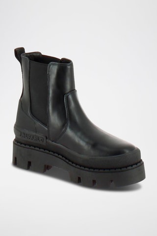 Bottines Chelsea plateformes Raven - Noir
