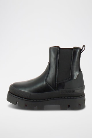 Bottines Chelsea plateformes Raven - Noir