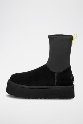 Bottines plateformes en nubuck Classic Dipper - Noir