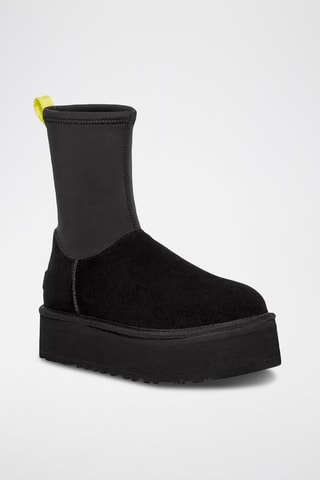 Bottines plateformes en nubuck Classic Dipper - Noir