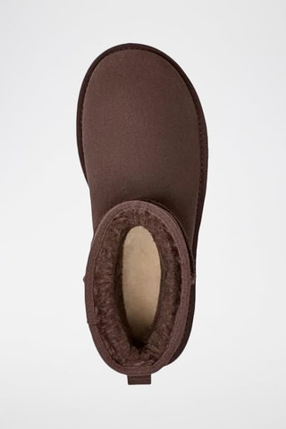 Bottines plateformes en nubuck Classic Mini Platform - Marron