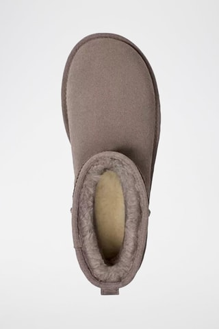 Bottines plateformes en nubuck Classic Mini Platform - Gris