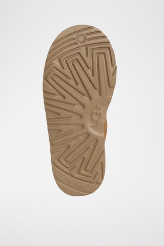 Bottines fourrées plateformes en nubuck K-Classic Mini II - Noisette