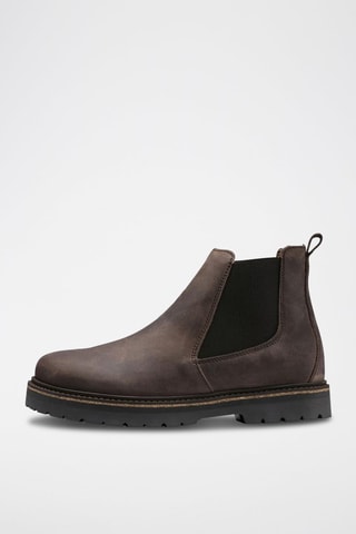Bottines Chelsea en nubuck Stalon Marron