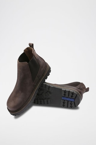 Bottines Chelsea en nubuck Stalon Marron