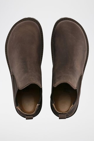 Bottines Chelsea en nubuck Stalon Marron