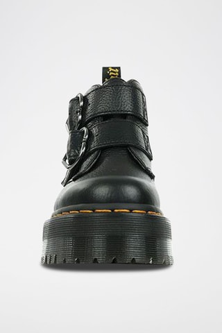 Bottines plateformes en cuir Devon Heart - Noir