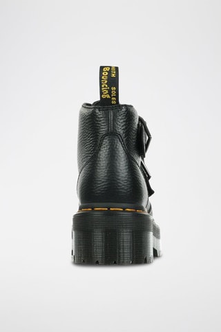 Bottines plateformes en cuir Devon Heart - Noir
