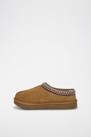 Chaussons en nubuck Tazman Marron