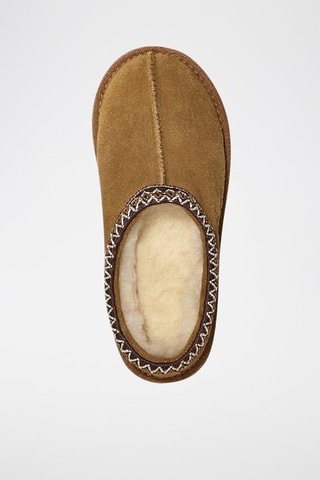Chaussons en nubuck Tazman Marron