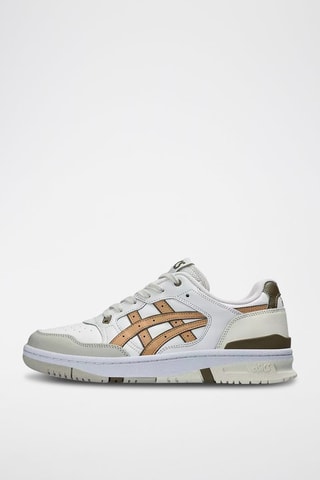 Baskets en cuir EX89 - Blanc et beige