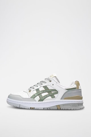 Baskets en cuir EX89 - Blanc et gris clair