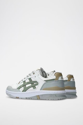Baskets en cuir EX89 - Blanc et gris clair