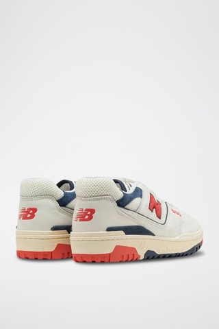 Baskets en cuir 550 - Blanc et rouge