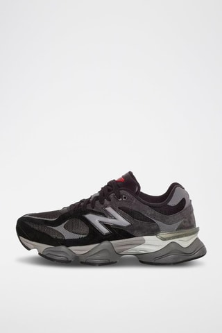 Baskets en cuir 9060 - Noir et gris