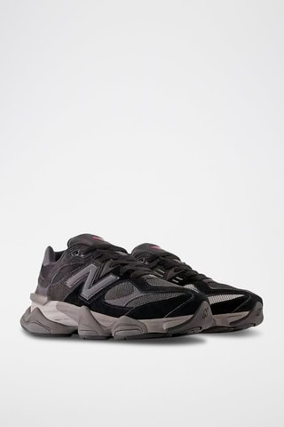Baskets en cuir 9060 - Noir et gris