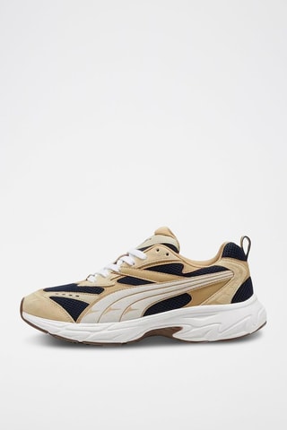 Baskets Morphic Suede - Beige et noir