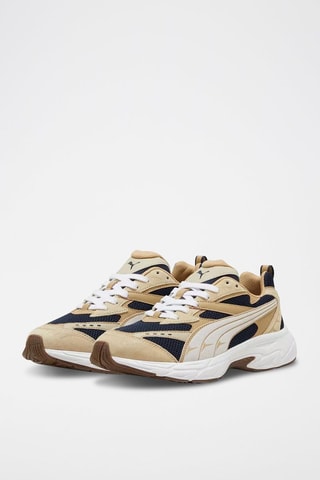 Baskets Morphic Suede - Beige et noir