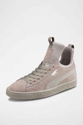 Sneakers montantes en nubuck Fierce - Nude
