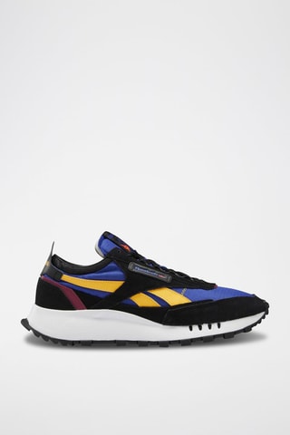 Sneakers en nubuck Classic Leather Legacy - Noir et bleu