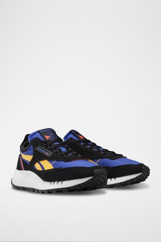Sneakers en nubuck Classic Leather Legacy - Noir et bleu