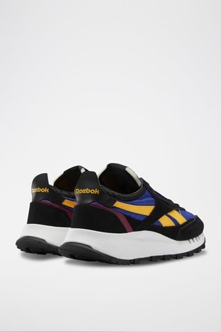 Sneakers en nubuck Classic Leather Legacy - Noir et bleu
