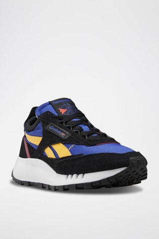 Sneakers en nubuck Classic Leather Legacy - Noir et bleu