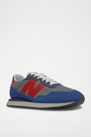 Sneakers en nubuck 237 - Bleu marine et gris