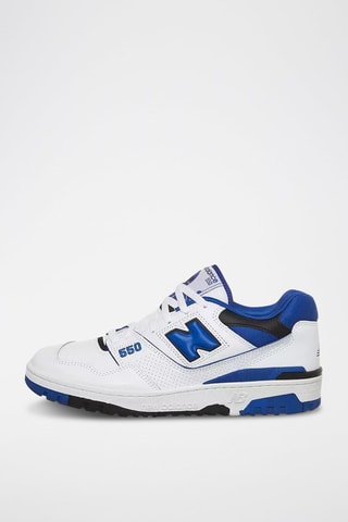 Sneakers en cuir 550 - Blanc et bleu