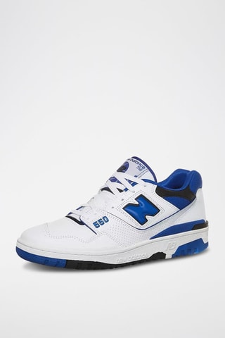Sneakers en cuir 550 - Blanc et bleu