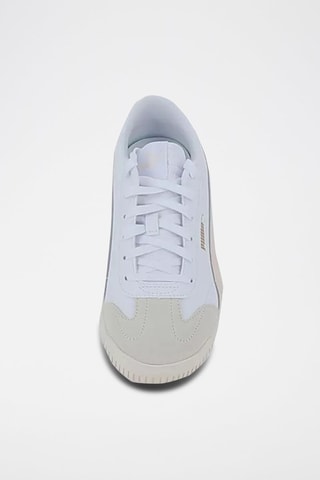 Baskets en cuir enduit Club 5V5 SD Blanc et beige