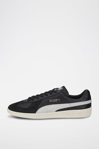 Baskets en cuir Army Trainer - Noir