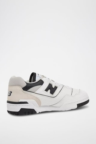 Baskets en cuir 550 - Blanc et noir