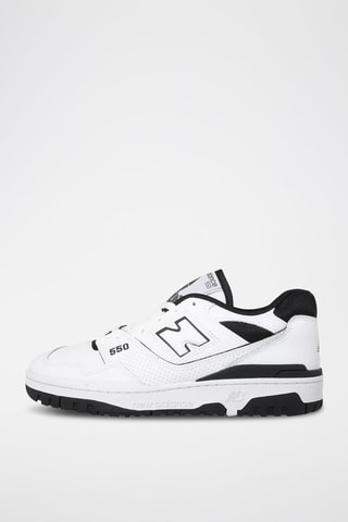 Baskets en cuir 550 - Blanc et noir