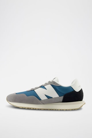 Sneakers MS237 - Blanc et bleu