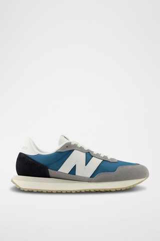 Sneakers MS237 - Blanc et bleu