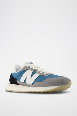Sneakers MS237 - Blanc et bleu