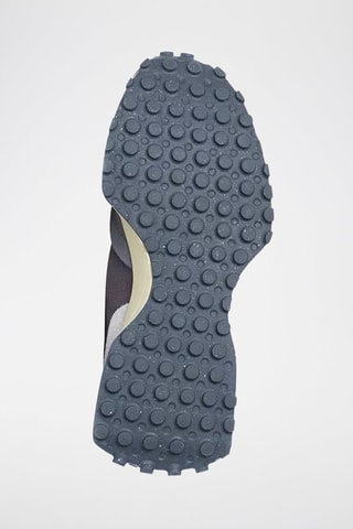 Sneakers U327 en cuir - Gris chiné et blanc