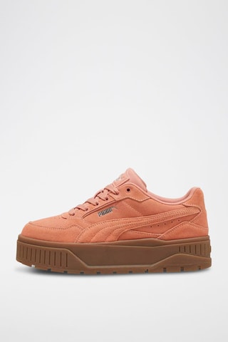 Baskets compensées en nubuck Karmen II Idol - Rose