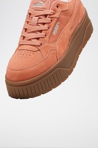 Baskets compensées en nubuck Karmen II Idol - Rose
